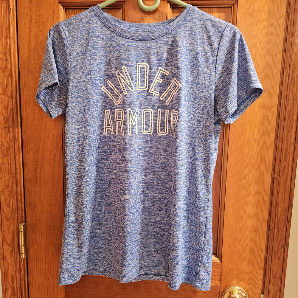 Under Armour Heathered Blue Short Sleeve Tee